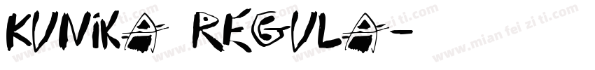 Kunika Regula字体转换